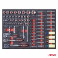 Dielenský vozík na náradie so sadou 258 kusov náradia 840 x 460 x 870 mm AMiO-04892