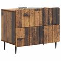vidaXL Nočný stolík Staré drevo 62 x 34,5 x 49,5 cm Kompozitné drevo
