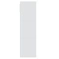 vidaXL Knižnica biela 88,5x27,5x88 cm drevotrieska