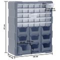 vidaXL Organizér s 39 zásuvkami 38x16x47 cm