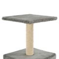 vidaXL Škrabadlo pre mačky, sisalový stĺpik 55 cm, sivé