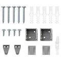 vidaXL Rímske žalúzie Strieborná 175 x 55 cm Hliník