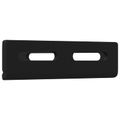 vidaXL Rohový držiak 2 Čierna 138,5 x 50,5 x 16 mm Železo