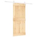 vidaXL Posuvné dvere 90 x 210 cm Masívne borovicové drevo (neupravené)
