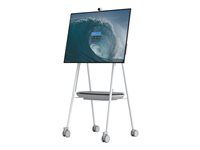 Vozík - pre interaktívny plochý panel - sivá, arktická biela, cínová - pre Microsoft Surface Hub 2S 50", Hub 3 for Business