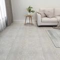 vidaXL Podlahové dosky Biela a drevo 5,11 m² 55 ks PVC