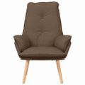 vidaXL kreslo Hnedá 69 x 74 x 93 cm Polyester a preglejka