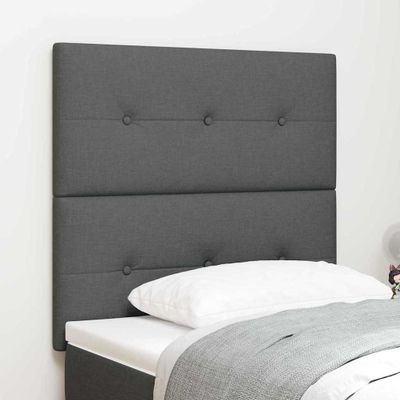 vidaXL Výškovo nastaviteľný čelový panel Tmavo šedá 90 cm látka