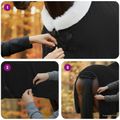 vidaXL Plášť pre kone Čierna 85 cm Polárna fleece