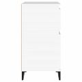 vidaXL Komoda biela 60x35x70 cm spracované drevo