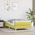 vidaXL Boxspring posteľ s matracom zelená 100x200 cm látka