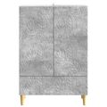vidaXL Servírovacia skriňa Betónovo sivá 66 x 34,5 x 95 cm