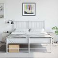 vidaXL Nočné stolíky 2 ks biele 36x39x43,5 cm oceľ