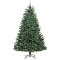 vidaXL Umelý Sklápací Vianočný Stromček Zelená 240 cm PVC a kov