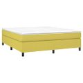 vidaXL Posteľný rám s boxspringom zelená 160x200 cm látka