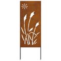 vidaXL Záhradná clona na súkromie Rezací Hrdzavý 50 x 140 cm