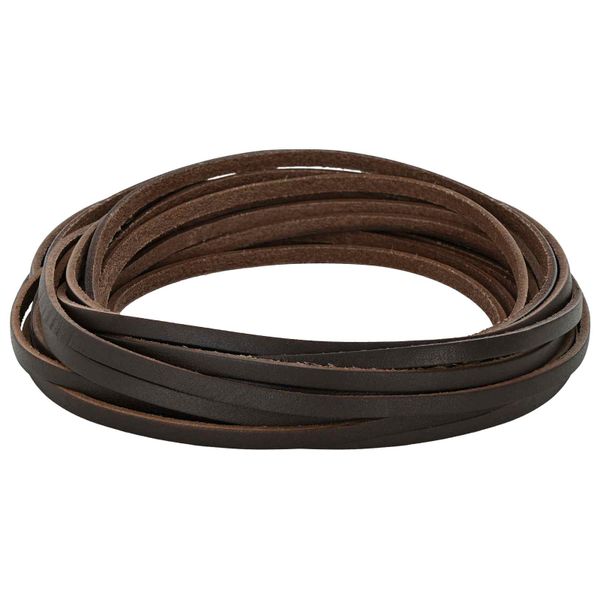 vidaXL Kožený remienok Tmavohnedá 500 x 0,3 cm Koža