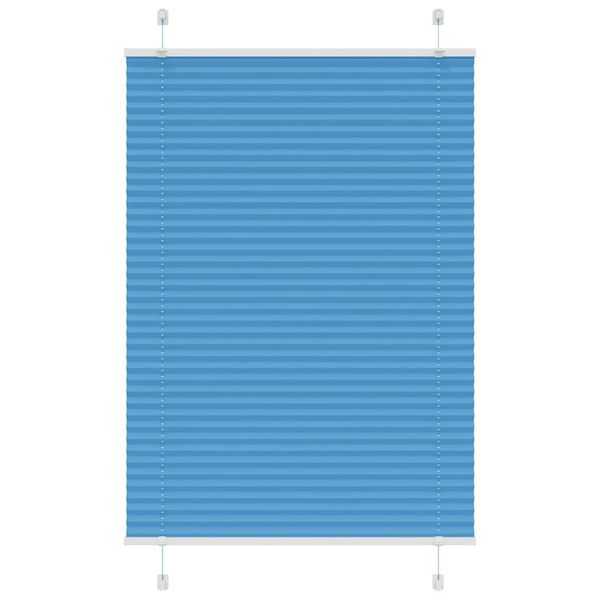 vidaXL plisovaná roleta modrá 90x150 cm Šírka látky 89,4 cm