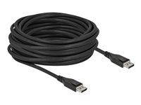 Kábel DisplayPort - DisplayPort (M) do DisplayPort (M) - DisplayPort 1.4 - 10 m - aktívny, podpora 8K60Hz (7680 x 4320), podpora 5K120Hz (5120 x 2880), podpora 4K240Hz (3840 x 2160) - čierna