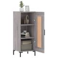 vidaXL Komoda sivý dub sonoma 34,5x34x90 cm spracované drevo