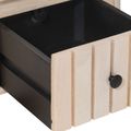 vidaXL Ručne vyrobený nočný stolík Biela 40 x 30 x 20 cm