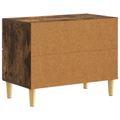 vidaXL Nočný stolík Dymový dub 62 x 34,5 x 48 cm Kompozitné drevo
