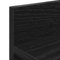 vidaXL Vešiak na stenu Nástenná montáž Čierny dub 80 x 10,5 x 18 cm