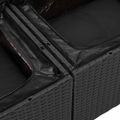vidaXL Súprava záhradných pohoviek 8 ks Čierna Poly ratan