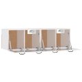 vidaXL Nástenné skrinky 2 ks lesklé biele 80x36,5x35 cm spracov. drevo