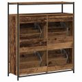 vidaXL Skriňa na topánky 100 x 34 x 112 cm Kompozitné drevo