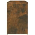 vidaXL Lavica na topánky dymový dub 80x30x45 cm spracované drevo