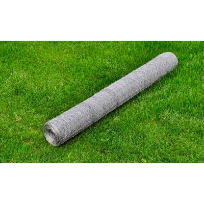 vidaXL Drôtené pletivo, pozinkovaná oceľ 25x0,75 m, strieborné
