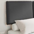 vidaXL Rám postele s čalúneným čelom Tmavo šedá 120 x 200 cm