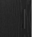 vidaXL Servírovacia skriňa Čierny dub 30 x 80 x 90 cm Kompozitné drevo