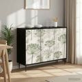 vidaXL Servírovacia skriňa GOTHA Čierny dub 102 x 33 x 76 cm