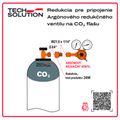 Redukcia pre pripojenie Argonového ventilu na CO2 flašu