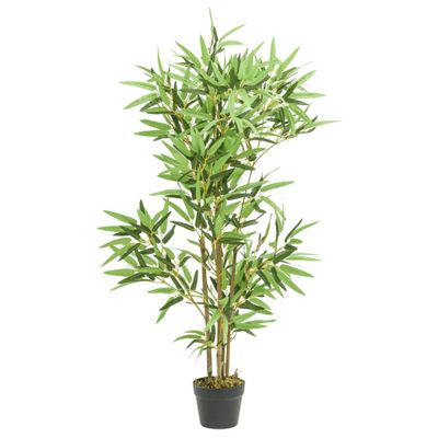 vidaXL Umelý bambusový strom 552 listov 120 cm zelený