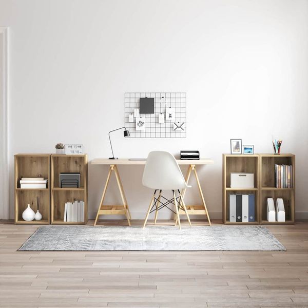 vidaXL Zostava TV skriniek 4 pcs Remeselný dub 37 x 37 x 72 cm