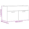 vidaXL Skrinka pod umývadlo, dub sonoma 80x38,5x46cm, kompozitné drevo