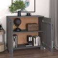 vidaXL Komoda HAMAR, tmavosivá 85x35x80 cm, borovicový masív