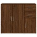 vidaXL Komoda hnedý dub 91x29,5x75 cm spracované drevo