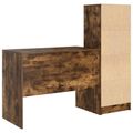 vidaXL Stôl Dymová dub 145.5 x 50 x 127 cm 2 ks