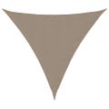 vidaXL Tieniaca plachta,oxford, trojuholníková 3,6x3,6x3,6m sivohnedá