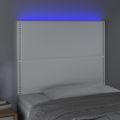 VidaXL Čelo postele biele 90x5x118/128 cm umelá koža