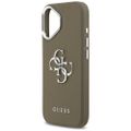 Guess Grained Big 4G Classic Logo puzdro pre iPhone 17 hnedá