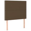 vidaXL Posteľný rám boxsping s matracom hnedý 90x200 cm látka