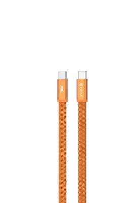 Kábel Devia Ultra3 usb-c PD 240W Metal Woven Flat Fast Charging 1,5 m oranžový