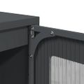 vidaXL Highboard Antracit 36x39x123 cm Oceľ valcovaná za studena