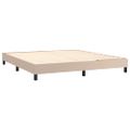 vidaXL Boxspring posteľ s matracom kapučínová 160x200 cm umelá koža