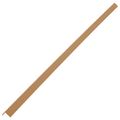 vidaXL Podlahové soklové lišty 5 ks, WPC 170 cm, tíková farba